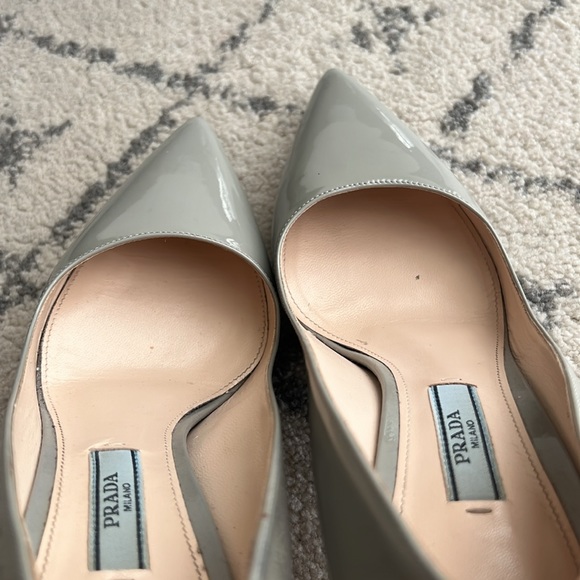 Prada Saffiano Stilleto Pumps Heels Pointed Toe sz 6 / 36 - Picture 6 of 15